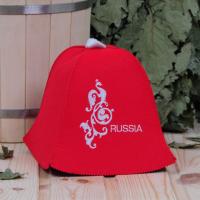 Шапка для бани и сауны Russia
