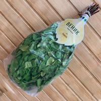 Веник для бани березовый Рушер в упаковке от фабрики RUШER