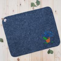 Коврик для бани С легким паром, полушерсть, 48*38 см в Москве