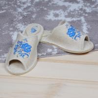 Тапочки войлочные женские Бурундук открытые 'ГЖЕЛЬ', 100% шерсть в Москве