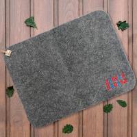 	Коврик "Добрая банька", полушерсть (серый) в Москве