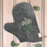 Рукавица "Поддай парку!", полушерсть в Москве