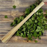 Веник для бани бамбуковый массажный Рушер 62см от фабрики RUШER