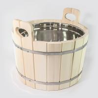 Шайка 17л с нерж.вставкой (липа) СК