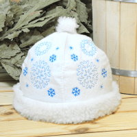 Шапка для бани и сауны женская 'Шапка Снегурочки', экофетр