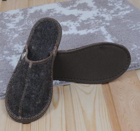 Тапочки войлочные Бурундук закрытые Оптима универсальные в Москве