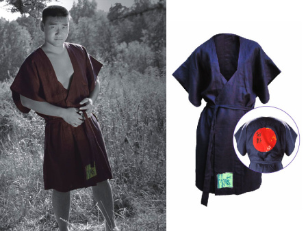 Халат для бани кимоно мужское Meidsy, лён натуральный в Москве