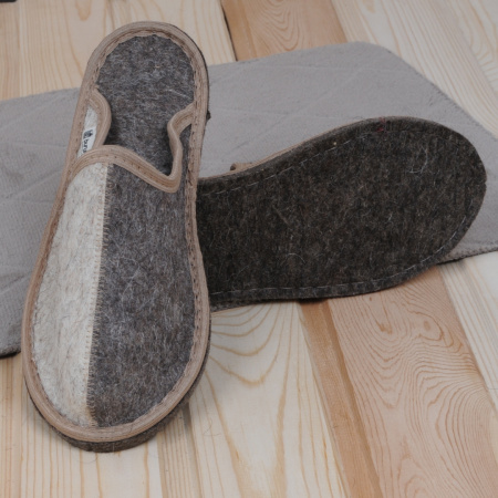 Тапочки войлочные Бурундук закрытые День-ночь универсальные в Москве