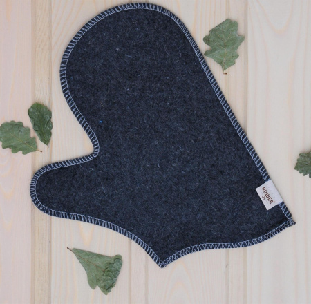 Рукавица для бани войлочная 'Классика', 100% шерсть в Москве