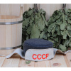 Шапка для бани и сауны мужская Ушанка СССР, 100% шерсть