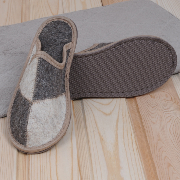 Тапочки войлочные Бурундук универсальные Домино подошва EVA в Москве