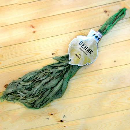 Веник для бани эвкалиптовый Рушер в упаковке