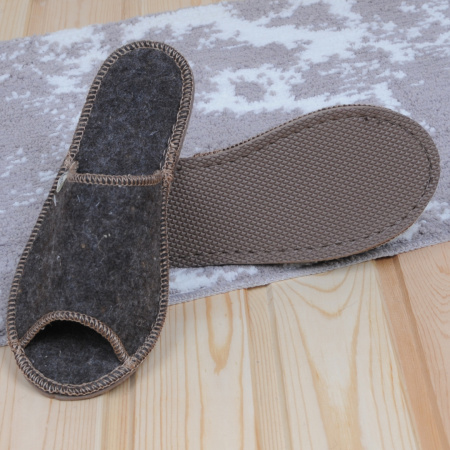 Тапочки войлочные Бурундук открытые Оптима универсальные в Москве